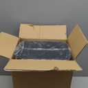 TIPGO Bathroom Trash Can with Lid, 4 Gallon / 15 Liter Small Garbage Can, Press Top Bin, Plastic Wastebasket with Pop-Up Lid for Bedroom, Living Room, Office (Black)