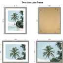 Hongkee 18x22 Frame, 18 x 22 Rustic Grey Wood Style (14x18 Mat, 1 Pack), 18X22 in