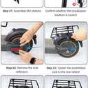 Rear Shelf Compatible with Segway Ninebot Max G30 G30LP Electric Scooter, Cargo Rack Accessories Thickened Steel Parts Designed for Heavy Loads