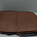 Sinvitron Car Seat Protector for Child Car Seat, Waterproof Car Seat Cover for Leather and Fabric Seats, 2 Mesh Pockets, Non-Slip Bottom, Thick Padding Cushion(1 Pack, Brown)