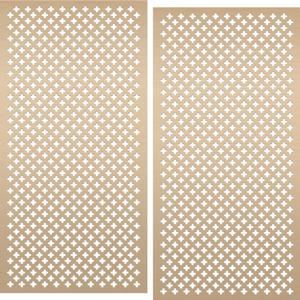 Therwen 2 Pcs 1 x 2 Feet Cloverleaf Aluminum Sheet Gold Cloverleaf Decorative Metal Sheet, 0.04 Inch Thick
