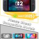 3 x OMOTON 2-Pack Screen Protector for Nintendo Switch 2 [2025 Upgrade] with Easy-Fit Alignment Tray, 9H Hardness Accessories, Bubble-Free, Ultra HD Clear & Anti-Scratch, Case & Dock Friendly