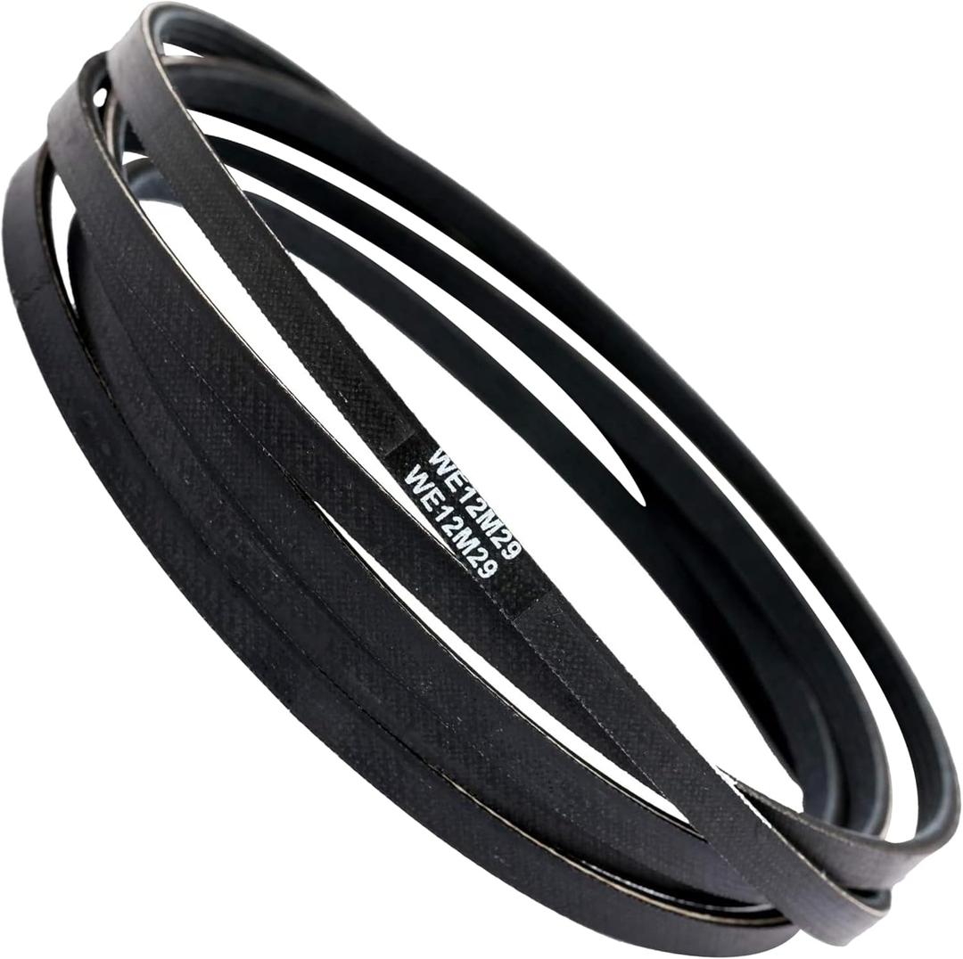 PartsBroz WE12M29 WE03X29897 Dryer Belt Drive fits for GE Dryer Belt Replacement, Whirlpool, Hotpoint, Kenmore Parts WE12M22 PS16542496 WE12M33 for GTD33EASK0WW GTD42EASJ2WW GTD42GASJ2WW GTD45EASJ2WS