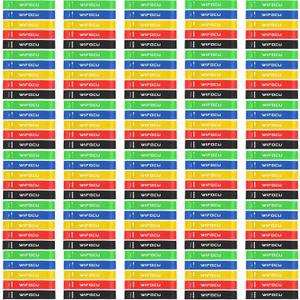 Count of 29 Bulk Fitness Resistance Bands Set for Gym Members Sports Class Students Gift, 5 Pieces Each with Storage & Carry Bag, Professional Grade Elastic Bands for Home Outdoor Workout Yoga Pilates