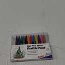 Pentel Arts Sign Pen Touch, Fude Brush Tip, 12 Assorted Colors in Marker Stand (SES15CPC12)