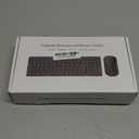 Foldable Keyboard and Mouse, Folding Wireless Keyboard Mouse Combo with Portable Case, Rechargeable 2.4G Wireless+Bluetooth Multi-Device Combo for Windows, iOS, Android, macOS PC/Laptop/Tablet