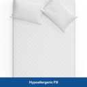 Sealy Luxury 100% Cotton Soft Top Layer, High Loft Comfort EternaLoft Fiberfill, Durable Stretch Corners Mattresses 18 Inches Deep Machine Washable Fitted Mattress Pad, King Size, White