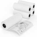 MFLABEL Wide Format Paper 24" x 150' Plotter Paper 4 Rolls CAD Bond Rolls 20lb 2"Core for CAD Printing on Wide Format Ink Jet Printers