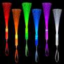Glow in Dark Party Favors Supplies Toys Accessories for Kids-12 Pack,Light Up Fiber Optic Wand LED 4 of July Sparklers Fireworks Sticks for Toddlers, Basket Stuffers Games Decorations for Boys Girls