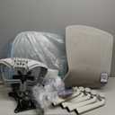 ELABEST Mesh Office Chair,Ergonomic Computer Desk Chair,Sturdy Task Chair- Adjustable Lumbar Support & Armrests,Tilt Function,Comfort Wide Seat,Swivel Home Office Chair (Grey Frame Grey Mesh)