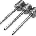 Champion Replacement Ball Pump with Metal Inflation Replacement Needles for Sports Balls with Compact Case, Compatible with Most Pumps for Basketball, Soccer, Football, Volleyball & Yoga Balls, 15 Pieces