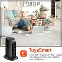 WiFi USB Charger Hidden Camera,1080P Wireless USB Charger Security Spy Cameras Nanny Cam 5 Port Plug WiFi Mini Video Camera for Home Surveillance with Motion Detection Remote View No Audio