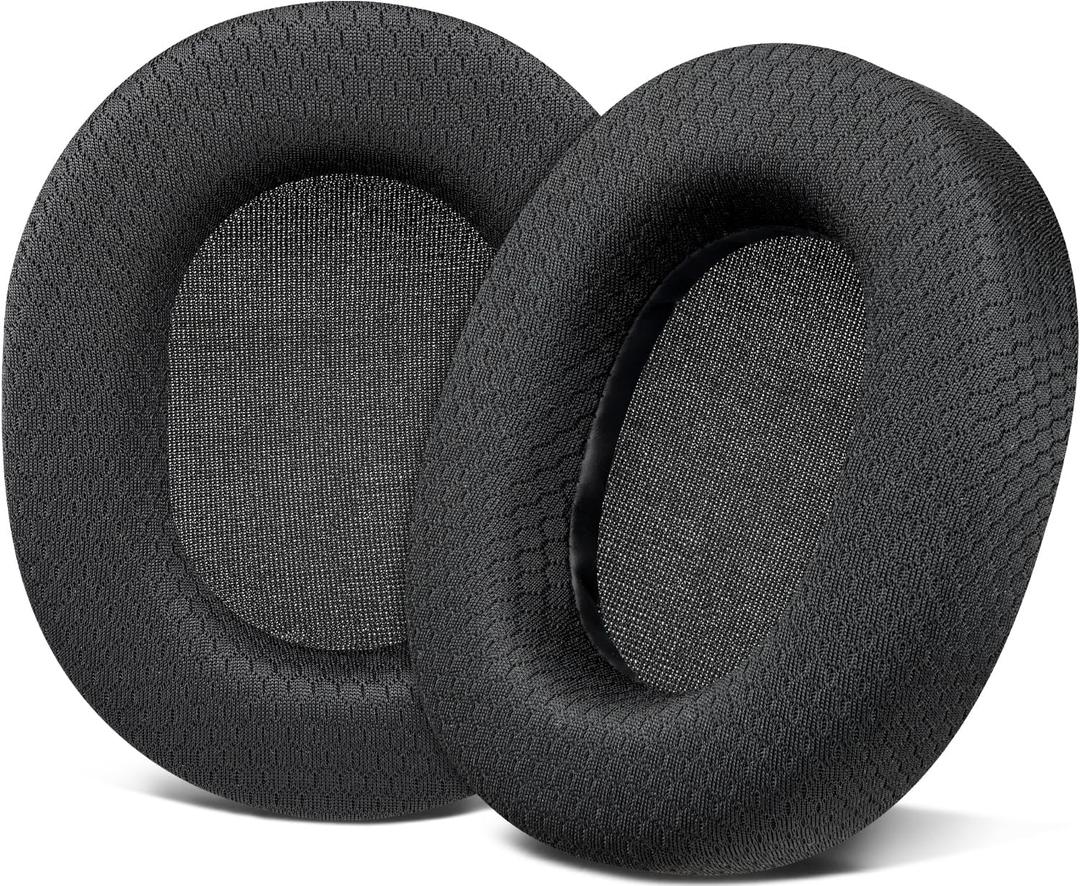 SOULWIT Replacement Earpads for SteelSeries Arctis 1/3/5/Arctis 7/7+/7P/7P+/7X/7X+/9/9X/Pro/Prime(Do Not Fit Any Arctis Nova) Headset, Ear Pads Cushions with High-Density Foam - Black
