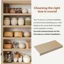 Wire shelf covers for pantry, 24*12 inch wire rack cover for shelves, covers for wire shelves easy to cut install wires shelf 0.31-inch thick moisture durable shelfs liner for kitchen, pantry, 24*12IN Wood Color Stripe