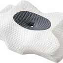 Cervical Neck Pillow for Sleeping, Ergonomic Memory Foam Pillow for Side Sleepers, Cooling Orthopedic Pillow for Neck Pain Relief, Back and Side Sleeper Pillow in, Queen Size