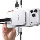 ORICO 10Gbps Magnetic M.2 Docking Station, 8-in-1 USB C HUB & M.2 2230 NVMe Enclosure with HDMI 4K@60Hz,SD/TF, USB-A&C 3.2, 100W PD, AUX, USBC Dock for iPhone 17/16/15 Pro/Pro Max
