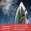 BLACK+DECKER Vitessa Advanced Steam Iron, ICR2020, Even Steam Nonstick Soleplate, Auto Shutoff, Tangle-Free Retractabel Cord, Green (Standard)