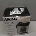 AROMA Digital Rice Cooker, 4-Cup (Uncooked) / 8-Cup (Cooked), Steamer, Grain Cooker, Multicooker, 2 Qt, Stainless Steel Exterior, ARC-914SBD