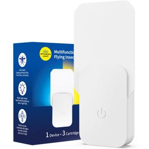 Fruit Fly Traps Indoor, Sticky Glue Bug Zapper for Fruit Flies, Moths, Gnats, Mosquito Trap, Touch Version (Grayish white)