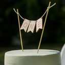 Wood One Cake Topper - 1 st Birthday Cake Decorations, First Birthday Decor, Cake Topper Wood One Banner, Cake Smash Decorations, One Birthday Party Supplies