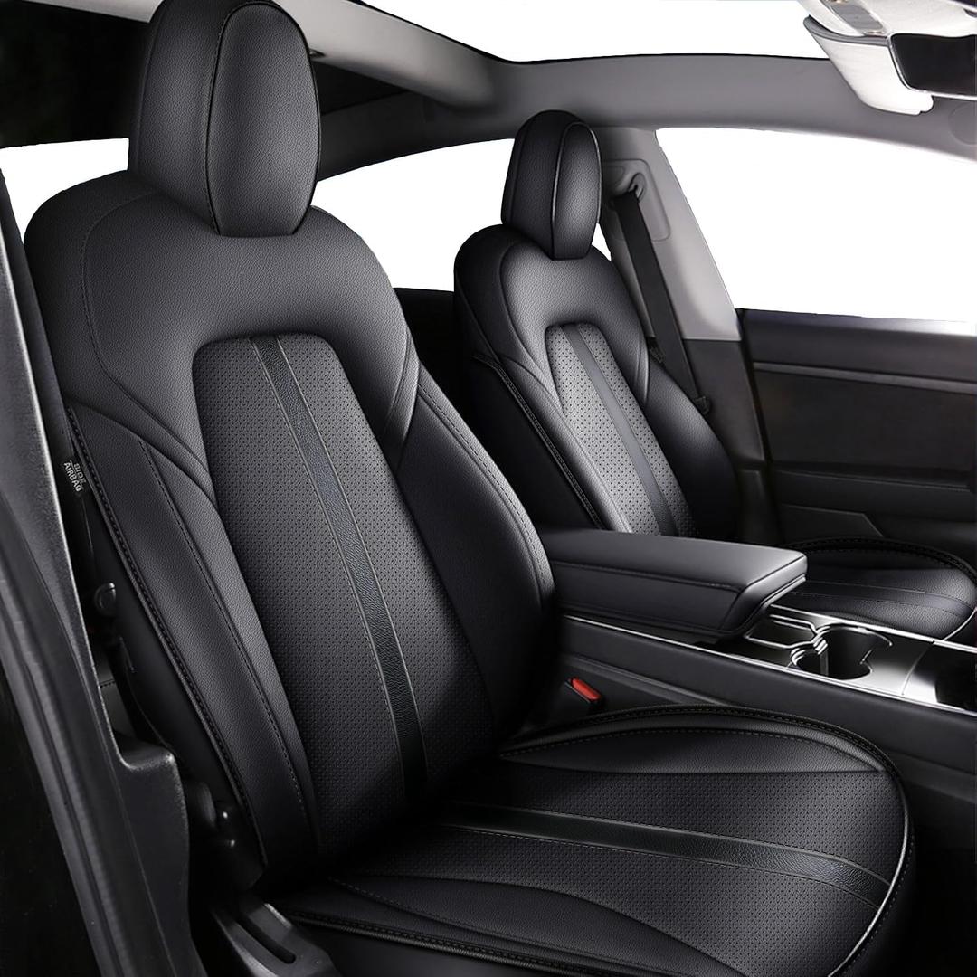 AOMSAZTO Custom Seat Cover for Tesla Model Y 2020-2024 Semi-Wrapped Design