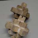 6in Wood Geo Decor Natural