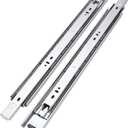 10 Pairs of 20 Inch Hardware 3-Section Full Extension Ball Bearing Side Mount Drawer Slides,100 LB Capacity Drawer Slide