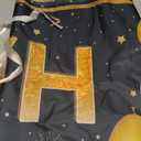 ANATANOWOR Large Happy Birthday Banner, Black and Gold Birthday Decorations, Happy Birthday Banner Yard Signs, Birthday Indoor Outdoor Party Decorations (118" X 20")