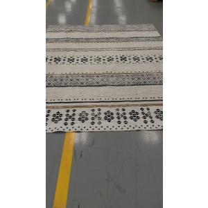 BESTSWEETIE 8x10 Area Rugs for Living Room Washable Moroccan Farmhouse Neutral Geometric Low Pile Non-Slip Soft Print Pattern Rug for Bedroom Kitchen Dining Room Entryway Black/Brown