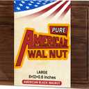 Heimlove Walnut Wood Cutting Board for Kitchen, Reversible Wooden Chopping Board with Deep Juice Grooves and Handles, Natural Walnut Wood Cutting Board for Chopping, Cheese, Vegetables (12"x8")