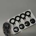 Apple MFi Certified Bluetooth Tracker Tags (4-Pack) for iOS Find My - Key Finder & Item Locator with Replaceable Battery for Keys, Bags, Luggage, Pets & Wallet