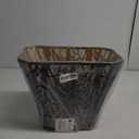 Large sconce lamp shade,metal spider rectangle lamp shade,modern lamp shades,table lamp shade for bedroom or living room (8+6.1)" Top x (13.8+8)" Bottom x 11" Hight,black (Black and Gold)