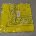 2 x 22"X22" 100% Cotton Paisley Printed Bandanas Large Thick Scarfs Fashion Headwear for Men and Women