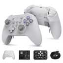 GuliKit KK3 MAX Controller (No Drift) for Switch/PC/Android/MacOS/iOS with 4 Back Buttons, Hall Joysticks and Triggers, Maglev/Rotor/HD Vibration,1000Hz Polling Rate (Grey.)