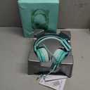 SOMIC G951S Green Gaming Headset with Microphone for PS4, PS5, Xbox One, PC, Cat Ear Headphones Over Ear with in-Line Mic Control, Stereo Sound for Girls, Woman