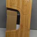 Foldable Toilet Stool Squat for Adults and Kids, 7" & 9" Adjustable Heights Bamboo Flip Poop Stool with Anti-Slip Layer for Bathroom - Improve Squatting Posture[No Installation Required] (Burlywood)