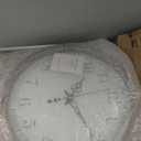 Bernhard Products Large Wall Clock 16 Inch Silent Non Ticking Movement Quartz Battery Operated Round Easy to Read Decorative Classic Brown Home/Kitchen/Office/Classroom/School Clocks, Black Numbers