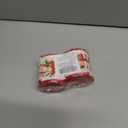 LaRibbons Christmas Wired Ribbon 2.5 inch Double Faced Red HO and Striped Christmas Ribbon for Tree Garland, Wreath Bow, Xmas Crafts Decorations, 2 Rolls 10 Yards Total