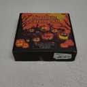 49PCS Pumpkin Carving Kit for Helloween, Easy & Safe Pumpkin Carving Tools for Kids, 23PCS Stainless Steel Stencils with 2 Carving Tools and 24 Bat Stickers for Halloween Decoration