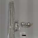 Curtain Rods for windows 28-78 inch, 5/8 inch Decorative Nickel Splicing Heavy Duty Metal Curtain Rod set with Brackets