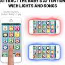 Wolmund Toy Learning Play Cell Phone with 8 Functions and Dazzling Lights Interactive Toy for Toddler Baby Kids Boys Girls