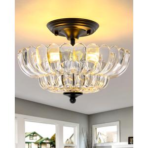 Modern Glass Ceiling Lights, Suitable for Kitchens, Living Rooms, bedrooms, bathrooms, and hallways.