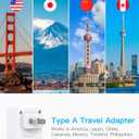HANYCONY US to Japan Plug Adapter, Japan Power Travel Adpter with 2 Outlets 3 USB Ports(2 USB C), Type A Plug Adapter for Amercian USA to Japanese China Canada Mexico Philippines Peru