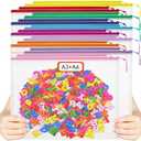 20PCS Mesh Zipper Pouch Bags,File Bags,Toy Storage Bags,Clear Organizer Bags,Suitable for Board Game,Home,School,and Office Organization(10A3+10A4)