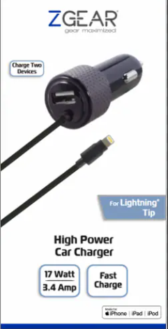 Fast Charger Car Charger With USB Port