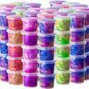 48 Packs Unicorn Galaxy Slime, Colorful Sludgy Gooey Fidget Galaxy Slime Kit for Sensory and Tactile Stimulation, Prize, Party Slime Favors,Easter Basket Stuffers