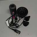 slopehill Professional Ionic Hair Dryer, Powerful 1800W Fast Drying Low Noise Blow Dryer with 2 Concentrator Nozzle 1 Diffuser Attachments for Home Salon Travel (Grey)