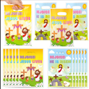 A1DIEE Easter Religious Party Favor Bag - 50Pcs He is Risen Rejoice Goodie Treat Candy Gift Bags Christian Cross Jesus Lives Party Supplies for Spring Easter Bible Sunday School Jesus Birthday Church
