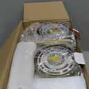 Gold Battery Operated Wall Sconces Set of 2, Rechargeable Wireless Wall Lights with Milky White Frosted Glass Shade, 12 RGB and 3CCT Dimmable, Wall Lamps with Remote for Bedroom Living Room Hallway