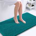 OLANLY Bathroom Runner Rugs 44x24, Soft Absorbent Chenille Bath Rugs, Rubber Backing Quick Dry, Machine Washable Long Bath Mats for Bathroom Floor, Tub and Shower, Home Decor Accessories, Deep Lake